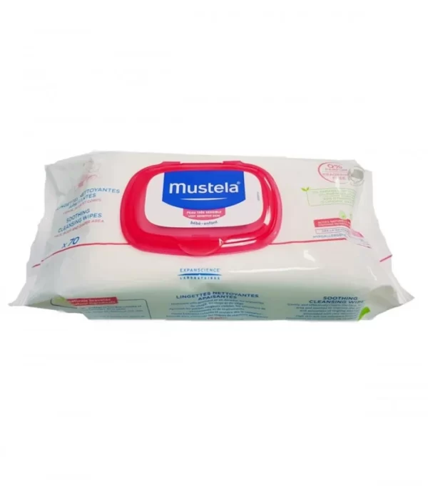 Mustela Lingettes Nettoyantes Apaisantes Sans Rinçage*70
