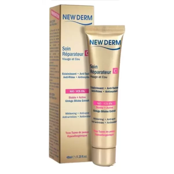 New Derm Soin Reparateur Visage Et Cou 40Ml