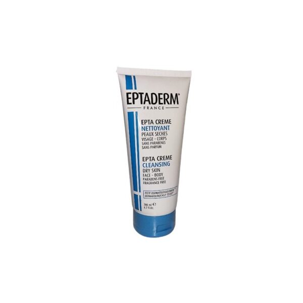 Eptaderm Epta Crème Nettoyante Peaux Sèches Visage-Corps 200 Ml