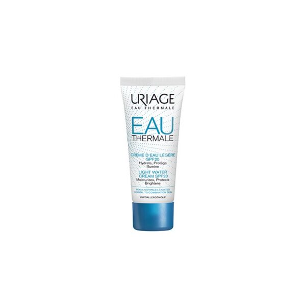 Uriage Eau Thermale Crème D’Eau Légère Spf20 Crème Hydratante Et Protectrice 40 Ml