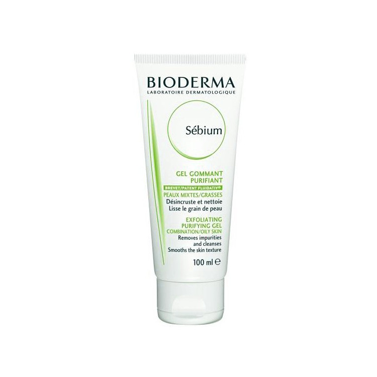 Bioderma Sebium Gel Gommant Purifiant 100Ml Désincruste Et Nettoie