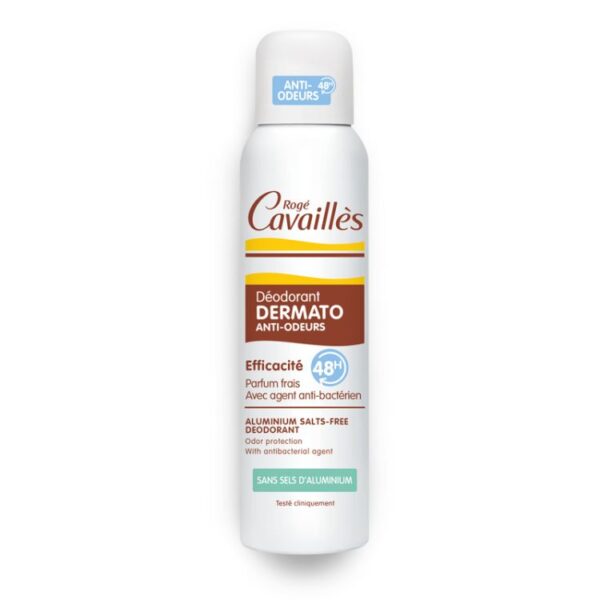 Roge Cavailles Déodorant Dermato Anti-Odeurs Spray 150 Ml Sans Sels D'Aluminium