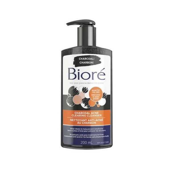 Bioré Charcoal Acne Clearing Cleanser 200Ml