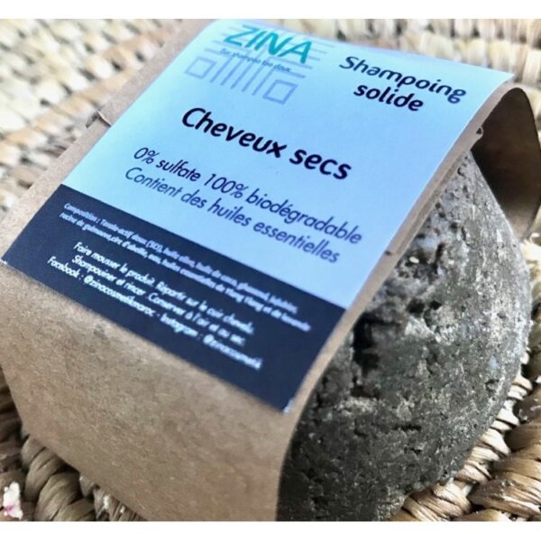 Zina Cosmetik Shampoing Solide Pour Cheveux Secs