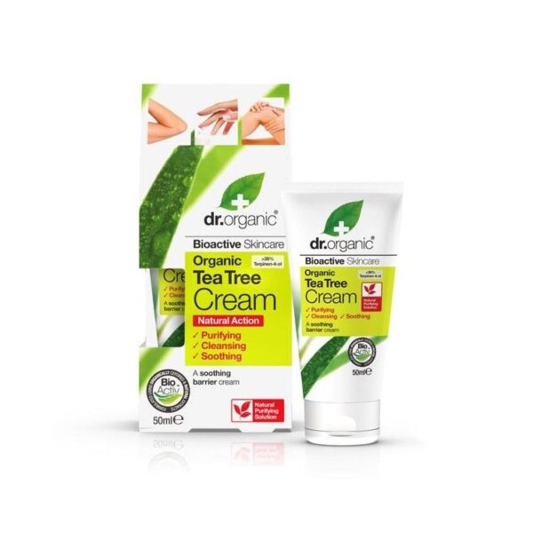 Dr. Organic Crème Antiseptique Au Tea Tree 50Ml