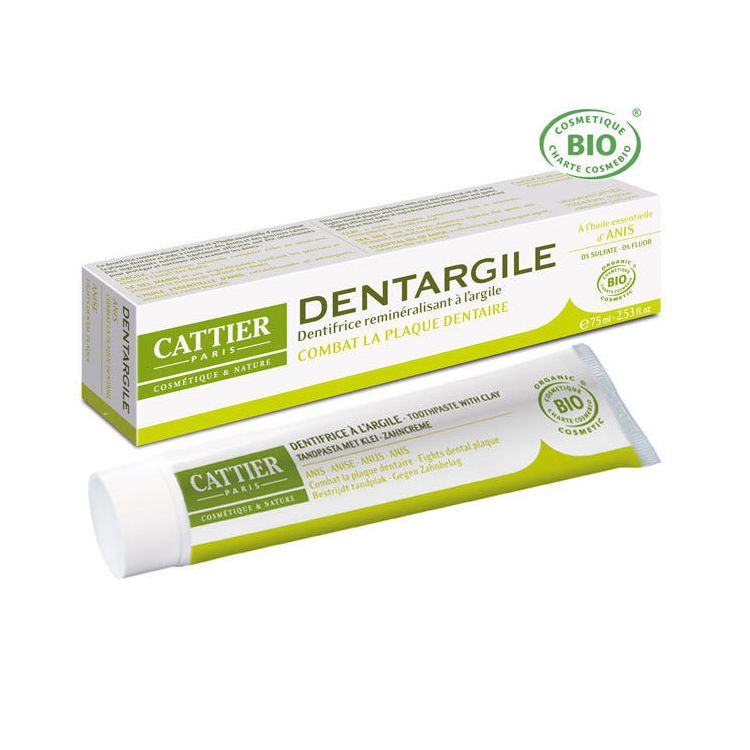 Cattier Dentargile Anis - Dentifrice Bio 75Ml