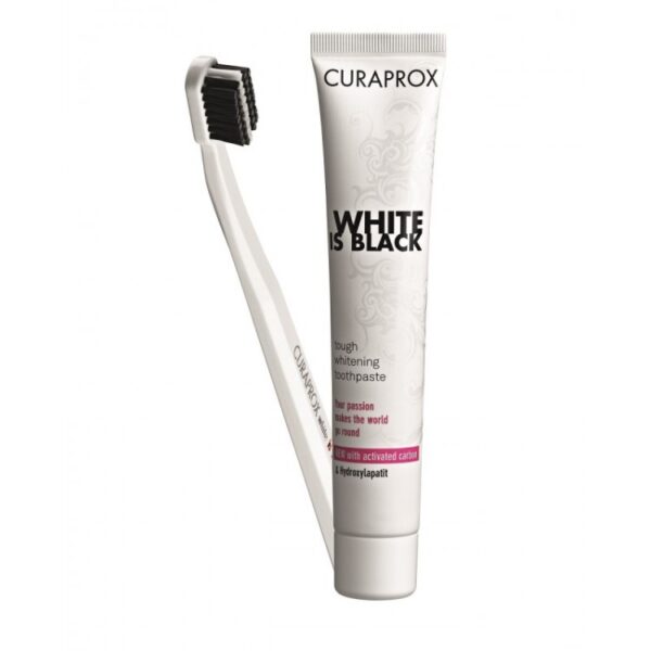 Curaprox White Is Black Dentifrice 90 Ml + Bad