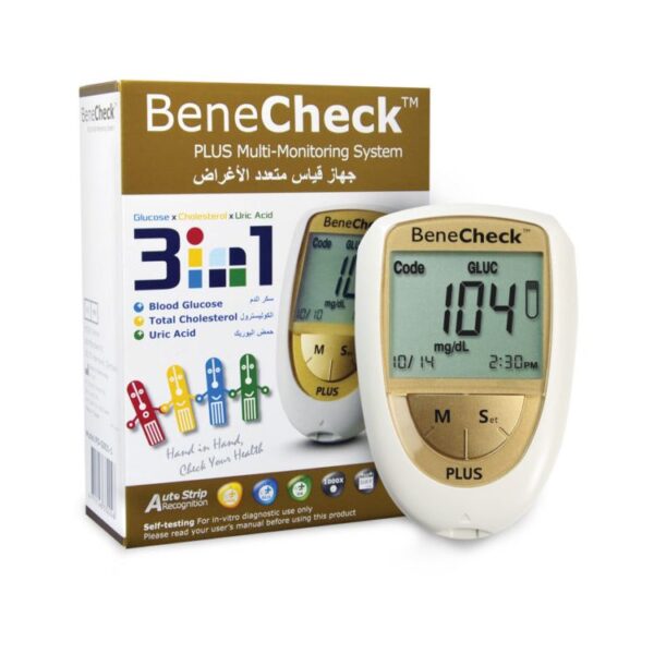 Benecheck Lecteur De Glycémie/ Cholestérol / Acide Urique