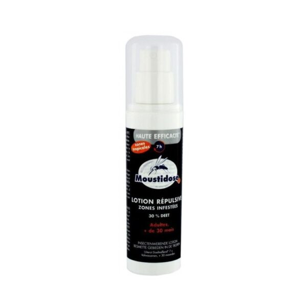Moustidose Lotion Répulsive Moustiques Zones Infestées 30% Deep 125 Ml