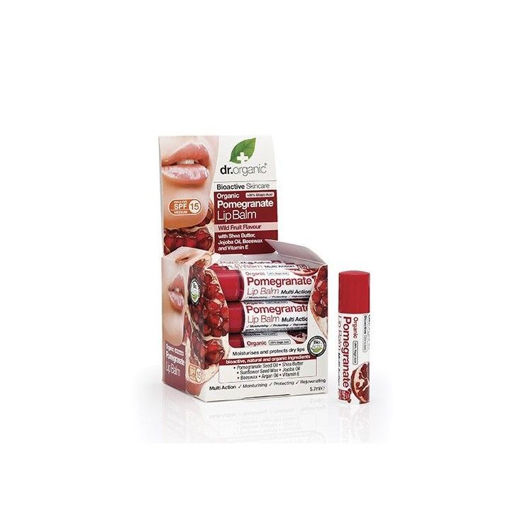 Dr. Organic Baume Lèvres À La Grenade 5.7 Ml