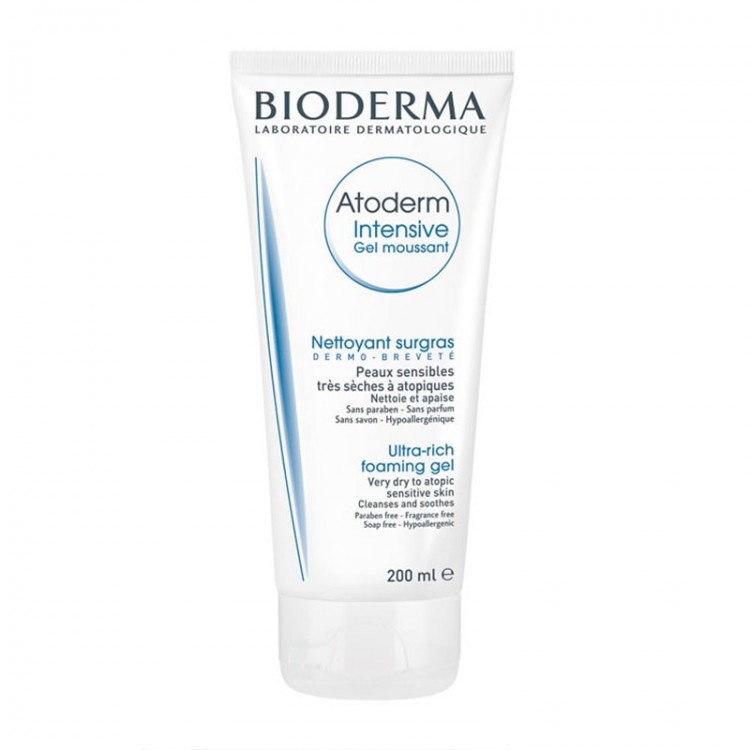 Bioderma Atoderm Intensive Gel Moussant Nettoyant Surgras 200 Ml