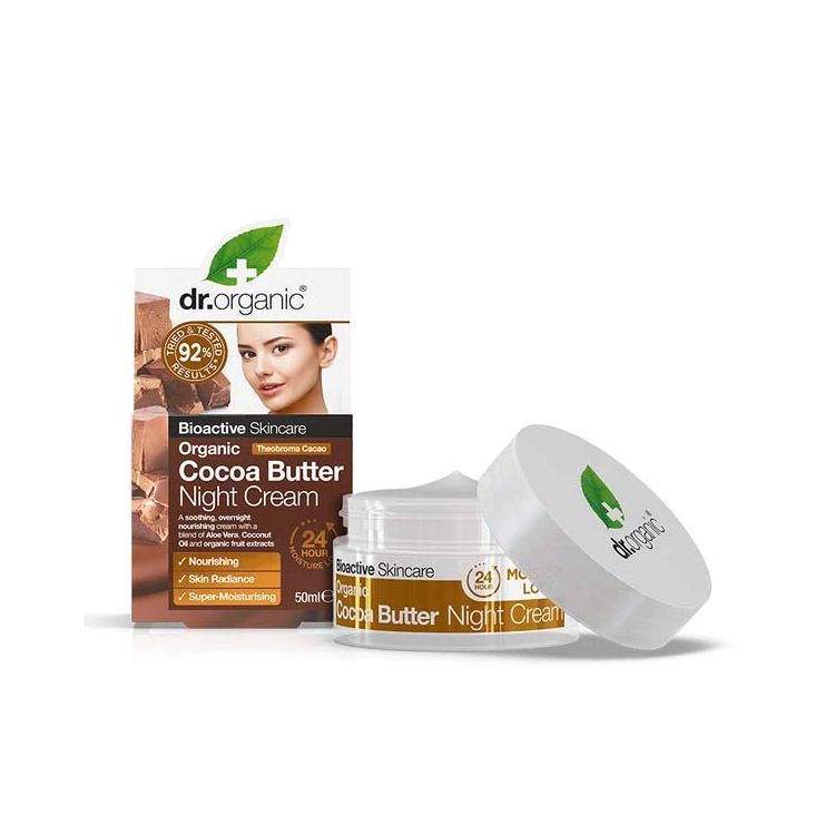 Dr. Organic Crème De Nuit Au Beurre De Cacao 50Ml