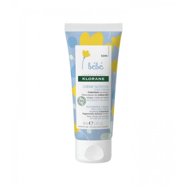 Klorane Bebe Nutrition Crème Au Cold Cream. Tube 40 Ml