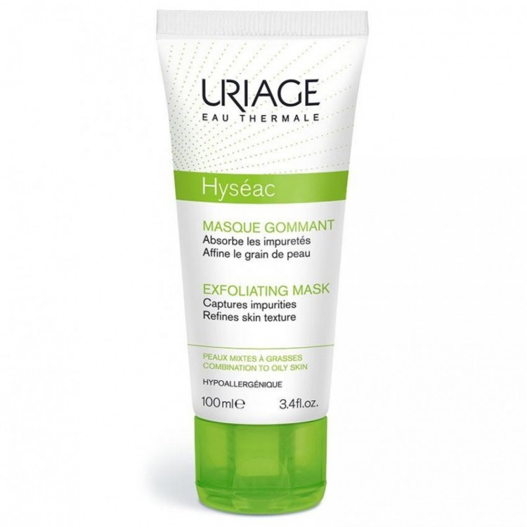 Uriage Hyséac Masque Gommant 100Ml Absorbe Les Impuretés - Lisse Le Grain De La Peau