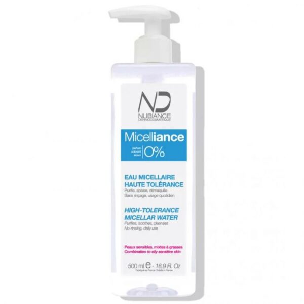Nubiance Micelliance 0% - Eau Micellaire Haute Tolérance 500Ml
