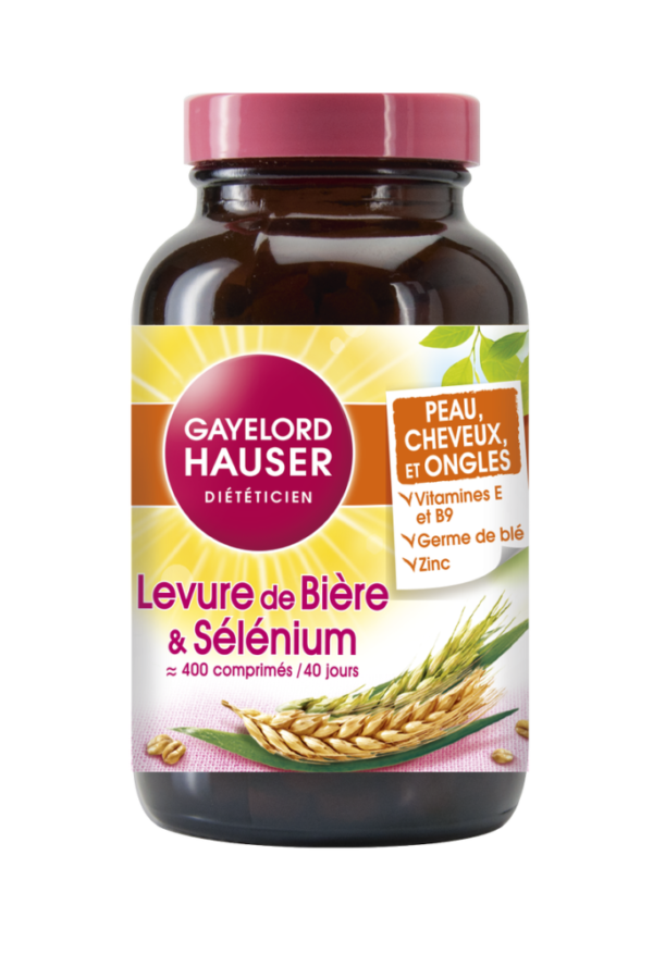 GAYELORD HAUSER LEVURE DE BIERE ET SELENIUM 400 COMPRIMÉS
