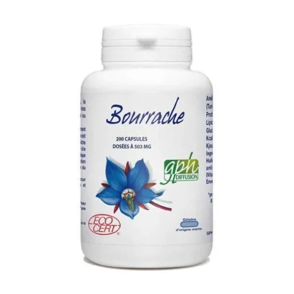 GPH DIFFUSION BOURRACHE BIO 200 CAPSULES