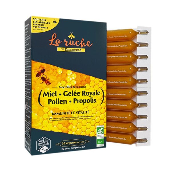 LA RUCHE MIEL+ GELEE ROYALE+ POLLEN+ PROPOLIS